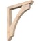 Ekena Millwork Legacy Slat Smooth Bracket w/ Offset Brace, Douglas Fir, 5 1/2"W x 40"D x 44"H BKT0604X40X44LEC06SDF - alternate 1